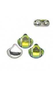 Ginko Leaf Beads 7.5x7.5mm Backlit uranium